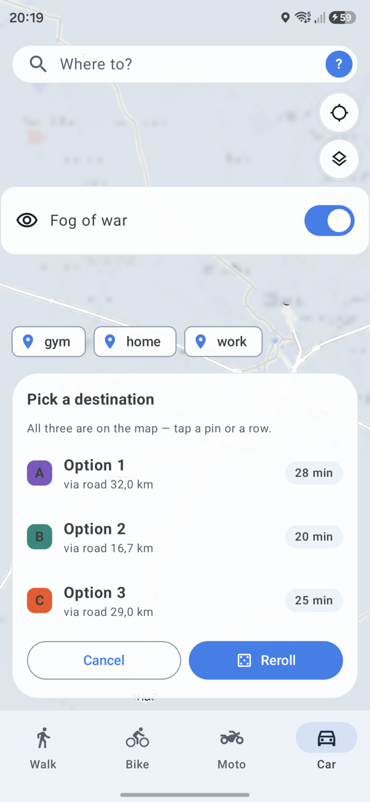 Fog of war toggle
