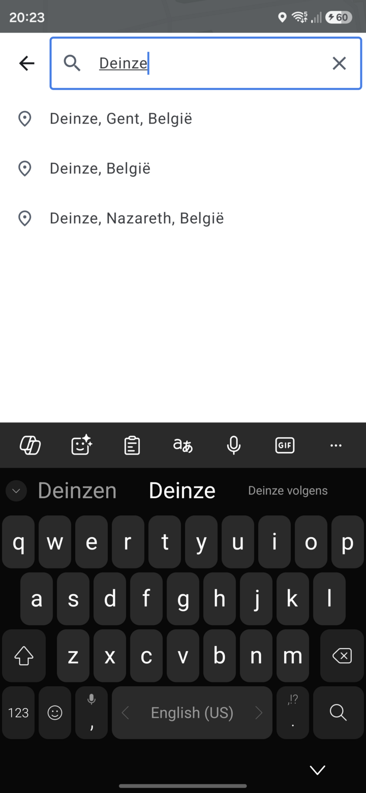 Place search