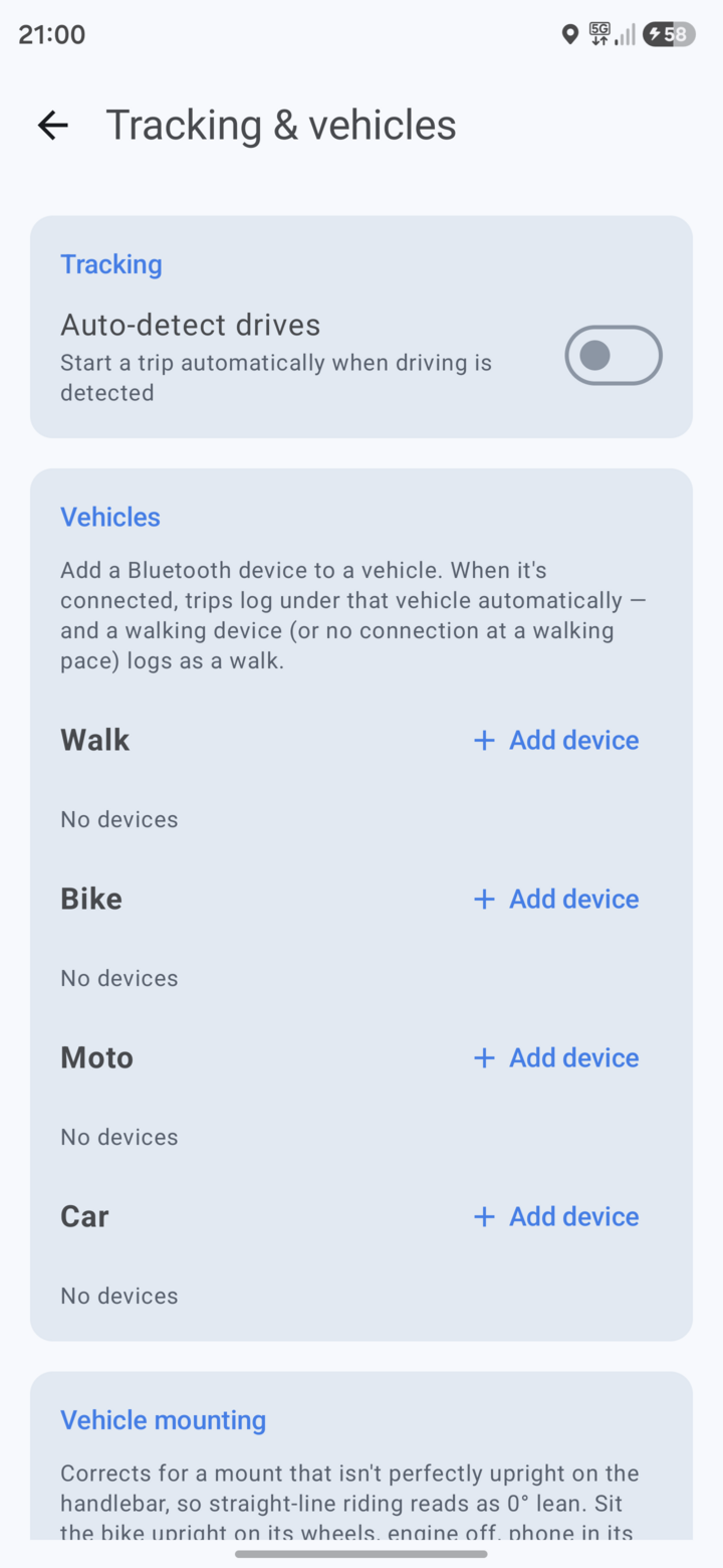 Tracking and vehicles